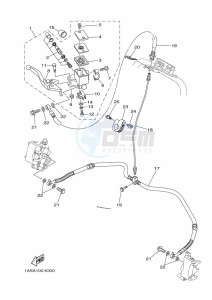 YFM700R (BCXS) drawing FRONT MASTER CYLINDER