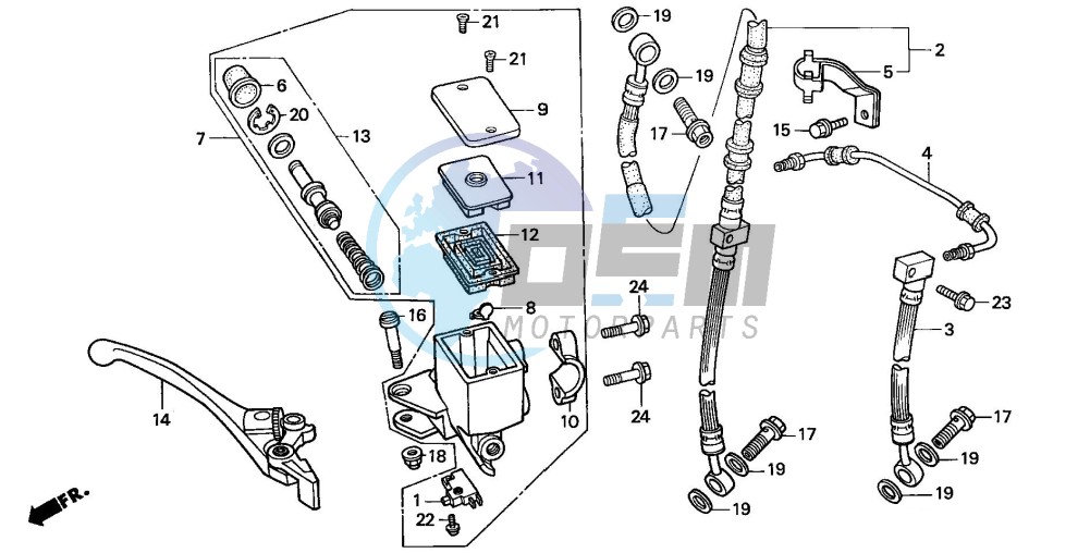 FRONT BRAKE MASTER CYLINDER (3)