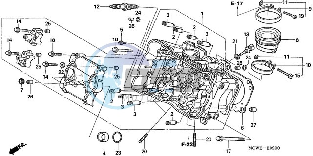 CYLINDER HEAD (FRONT)