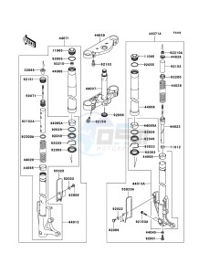 VN1600 MEAN STREAK VN1600B7F GB XX (EU ME A(FRICA) drawing Front Fork