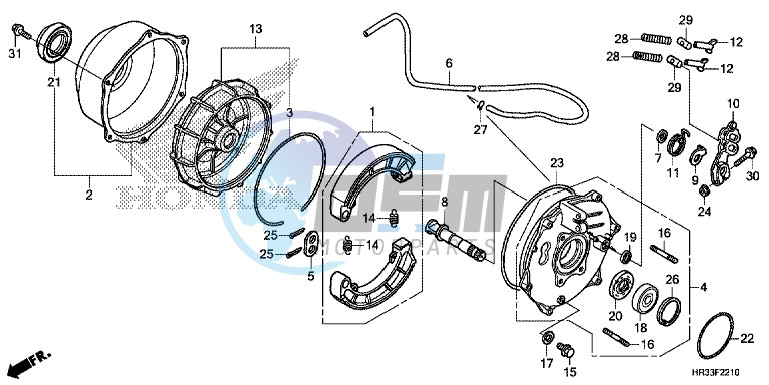 REAR BRAKE PANEL