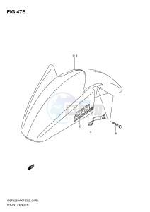 GSF1250 (E2) Bandit drawing FRONT FENDER (MODEL L0)