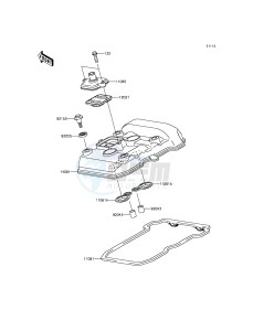 NINJA_300 EX300ADF XX (EU ME A(FRICA) drawing Cylinder Head Cover