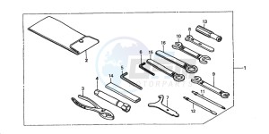 VT750DC SHADOW drawing TOOLS