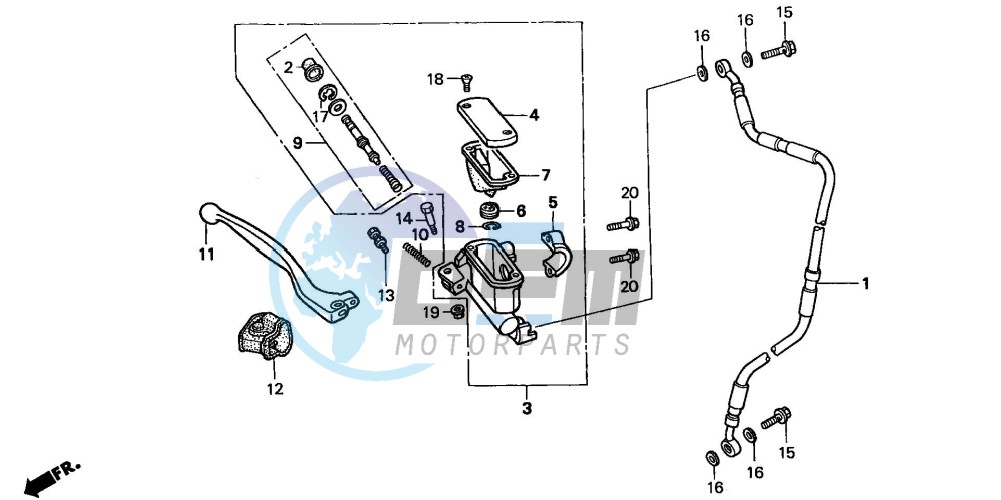 FR. BRAKE MASTER CYLINDER