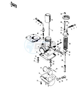 F6 (-A) 125 drawing CARBURETOR