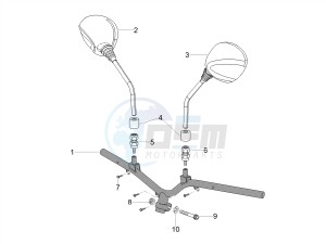 SCARABEO 50 2T CARBURATORE E4 CLASSIC (EMEA) drawing Handlebar - Controls