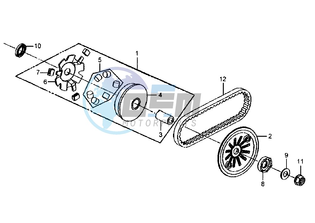 DRIVING PULLEY-BELT