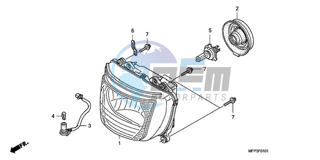 HEADLIGHT (CB1300S/CB1300 SA)