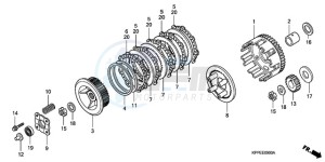 CBR125RWA Germany - (G / WH) drawing CLUTCH