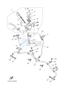 YFM550FWAD YFM550PHE GRIZZLY 550 EPS HUNTER (2LB2 2LB3 2LB4) drawing FRONT MASTER CYLINDER