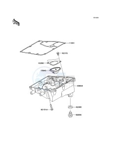 VERSYS KLE650B7F GB XX (EU ME A(FRICA) drawing Oil Pan