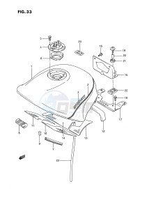 GSX1100 (E2) drawing FUEL TANK (GSX1100J)