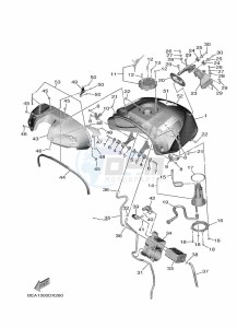 XSR900 MTM890-U (BMS1) drawing FUEL TANK