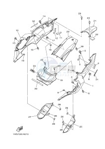 MT07 700 (1WS5) drawing SIDE COVER