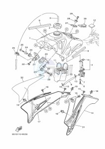 TT-R110E (B51U) drawing FUEL TANK