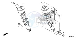 CB1100SAE CB1100 UK - (E) drawing REAR CUSHION