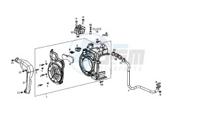 BOULEVARD - 125 CC 4T EU3 drawing SECONDARY AIR SYSTEM