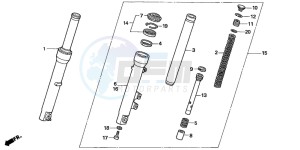 SH150S 125 drawing FRONT FORK