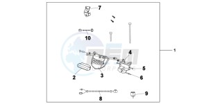 XL700VAB TRANSALP E drawing REAR FOG LIGHT