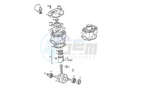 SENDA HYP DRD EVO - 50 CC VTHSR2D1C. EU2 drawing CRANKSHAFT - CYLINDER - CYLINDER HEAD