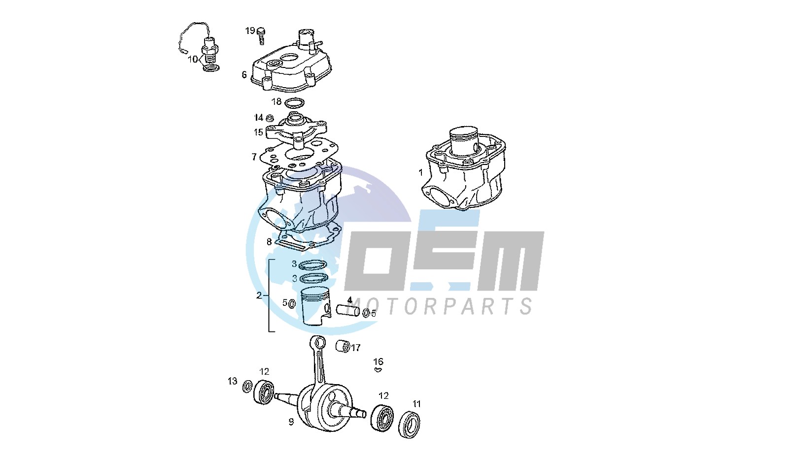 CRANKSHAFT - CYLINDER - CYLINDER HEAD