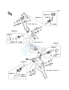 VERSYS KLE650B9F GB XX (EU ME A(FRICA) drawing Turn Signals