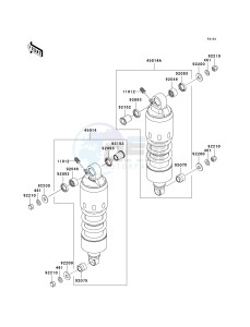 VN 1600 D [VULCAN 1600 NOMAD] (D6F-D8FA) D6F drawing SUSPENSION_SHOCK ABSORBER