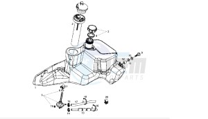 BOULEVARD - 125 CC 4T EU3 drawing FUEL TANK