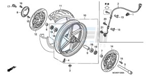 VFR8009 Europe Direct - (ED / MME TWO) drawing FRONT WHEEL