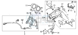 JET EURO X 50 E2 drawing TAIL LIGHT - INDICATORS - REAR MUDGUARD