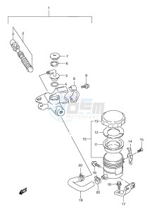 GSX-R600 (E2) drawing FRONT MASTER CYLINDER