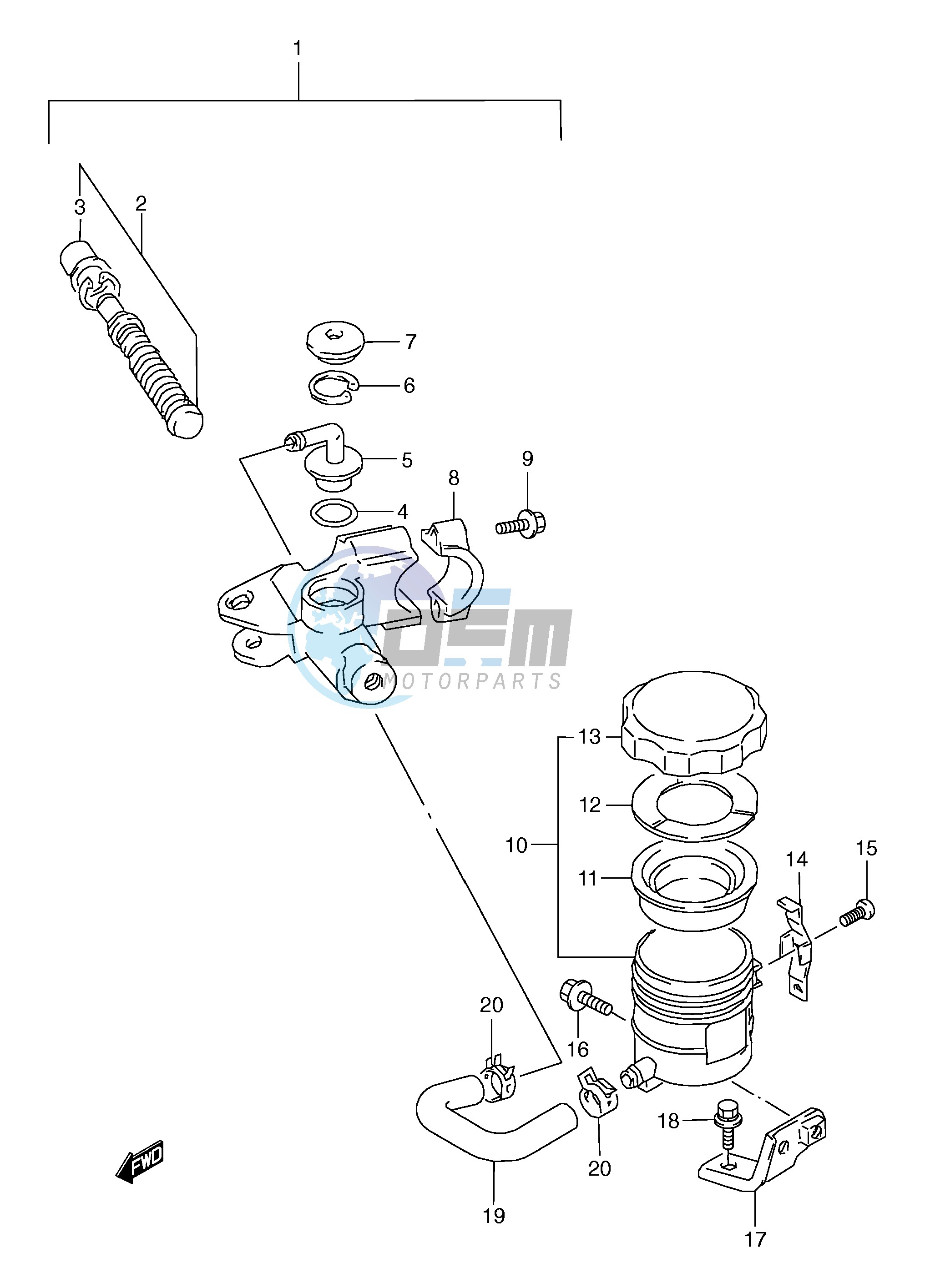 FRONT MASTER CYLINDER