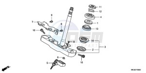 VT750C9 Korea - (KO) drawing STEERING STEM