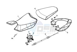 WOLF 250EFI drawing BUDDYSEAT / REAR LUGGAGE FRAME