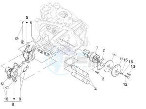 Granturismo 125 L Potenziato UK drawing Rocking levers support unit