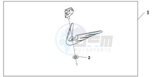 GL1800A ED drawing FRONT FENDER ORNA