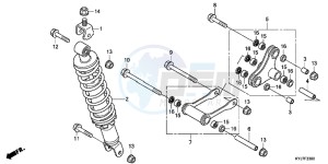 CBR250RAD CBR250R ABS 2E - (2E) drawing REAR CUSHION