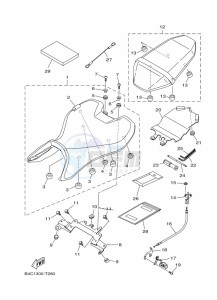 MT-07 ABS MTN690-U (B8M2) drawing SEAT