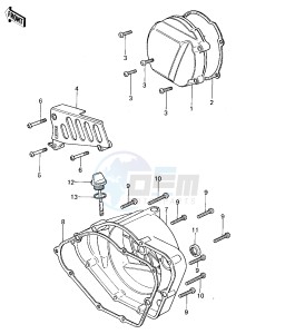 KX 125 A (A4-A5) drawing ENGINE COVERS -- 78-79 KX125-A4_A5- -