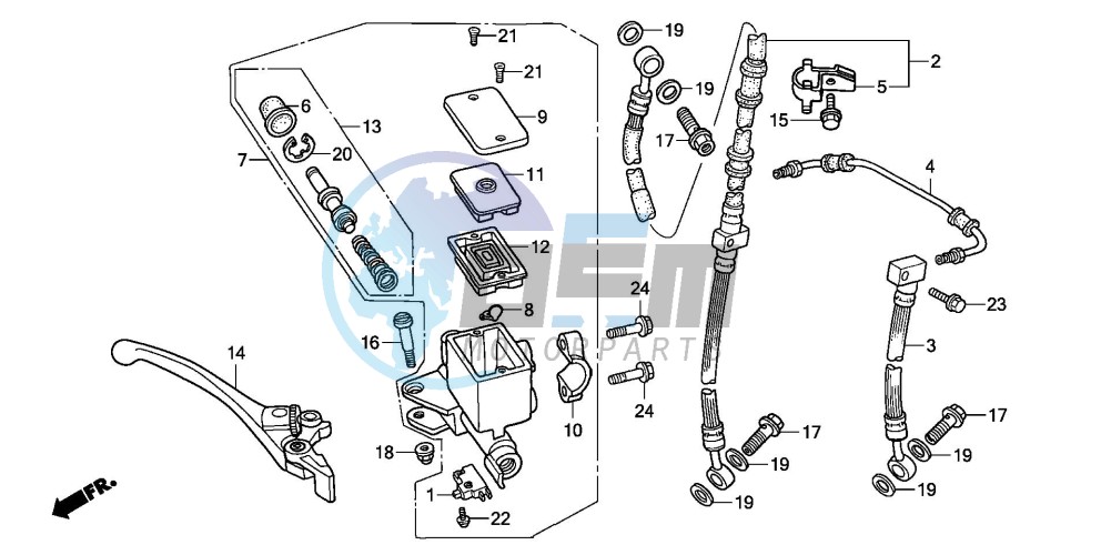 FRONT BRAKE MASTER CYLINDER (2)