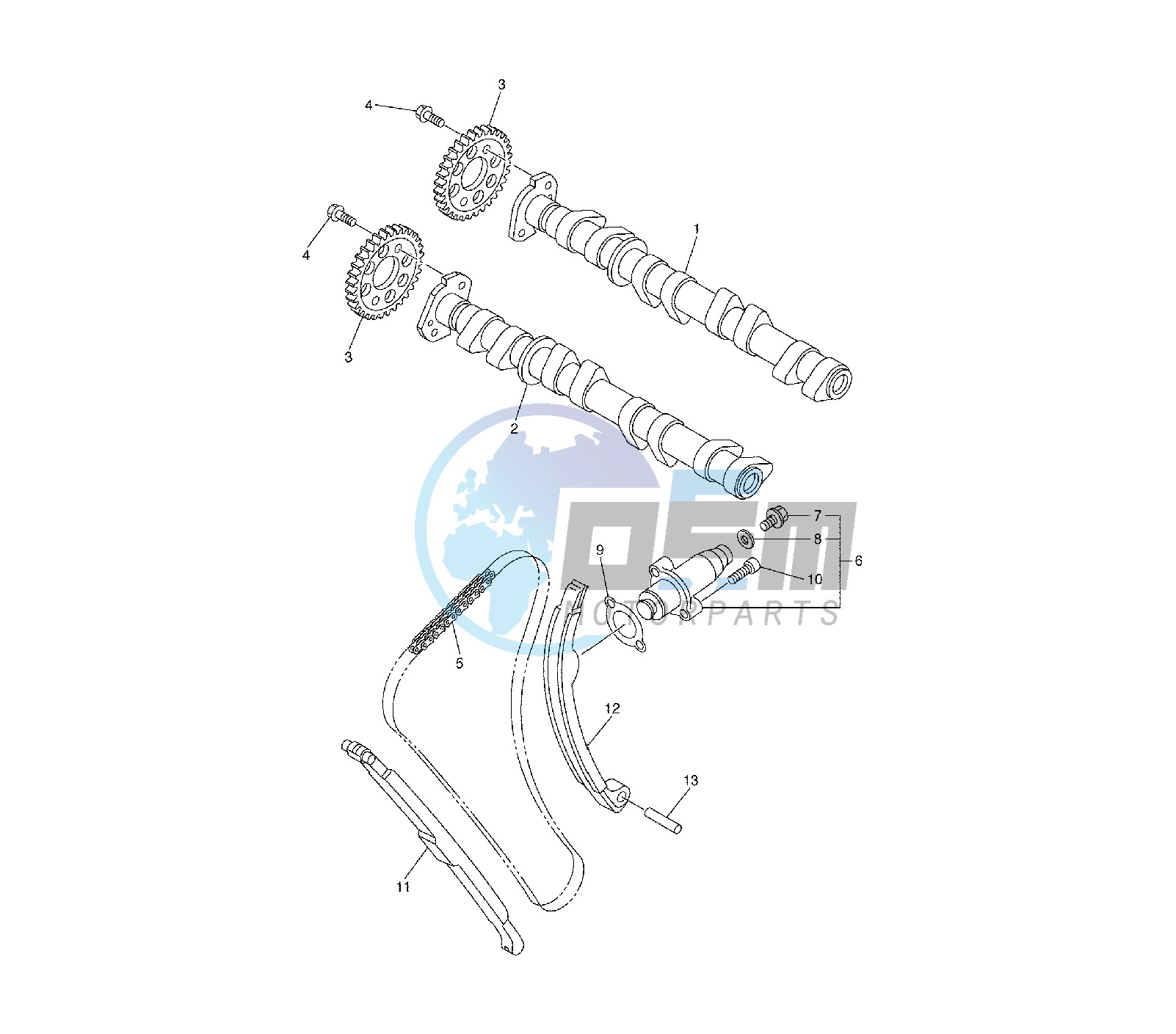 CAMSHAFT AND TIMING CHAIN