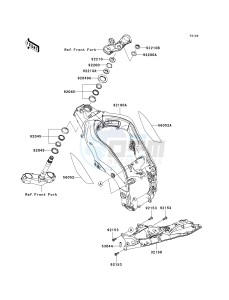 ZX 1000 D [NINJA ZX-10R] (D6F-D7FA) D7FA drawing FRAME