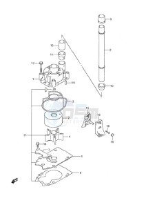 DF 250 drawing Water Pump (DF 250S)