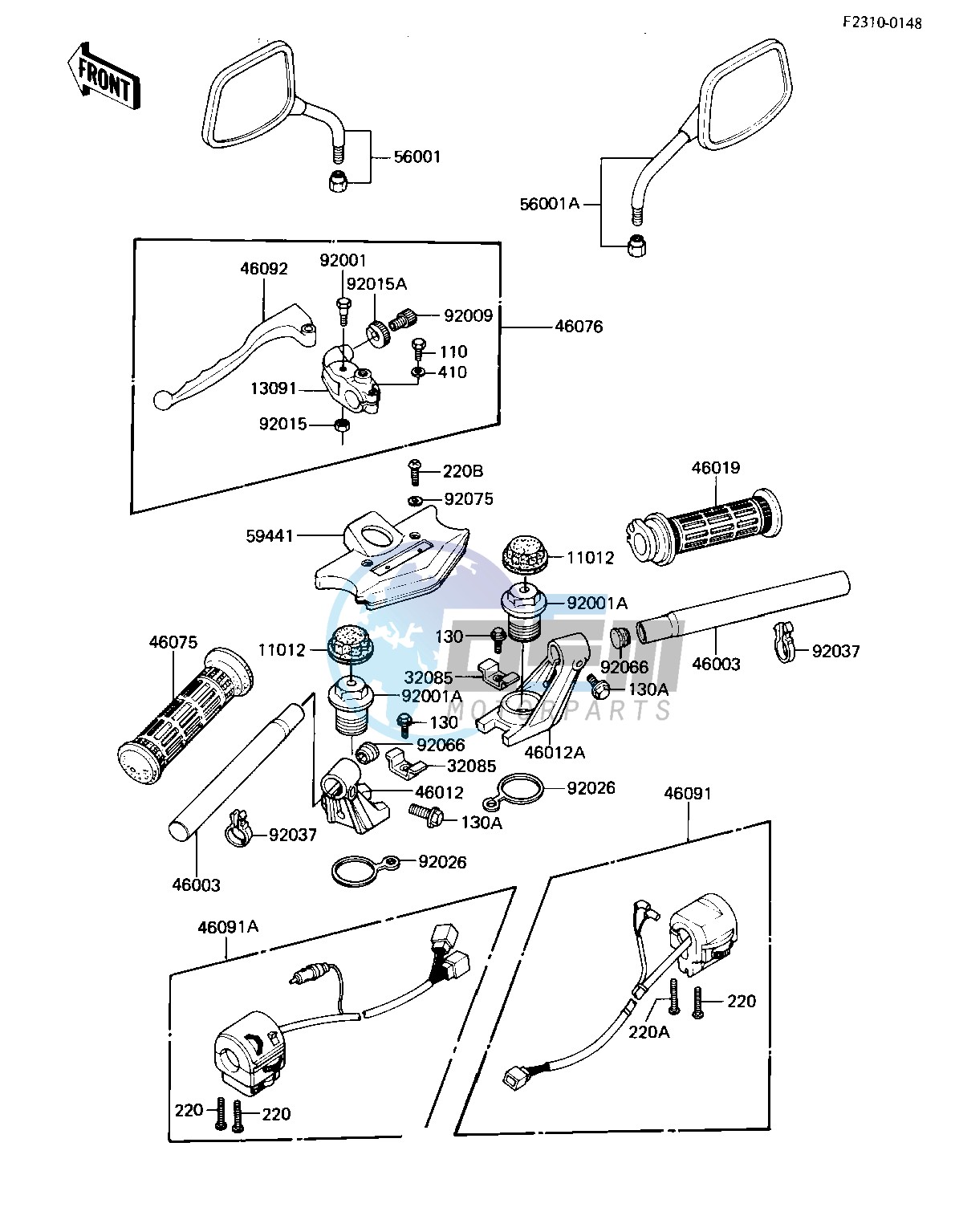 HANDLEBAR -- KZ1100-B2- -