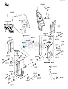 KX 250 F [KX250] (F1) [KX250] drawing RADIATOR