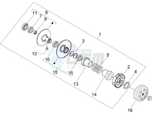 NRG 50 power DT drawing Driven pulley