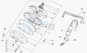 Breva 750 IE IE drawing Dashboard I