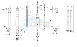 RXV-SXV 450-550 Vdb-Merriman drawing Front fork I