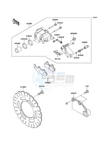 NINJA_250R EX250K9F GB XX (EU ME A(FRICA) drawing Rear Brake